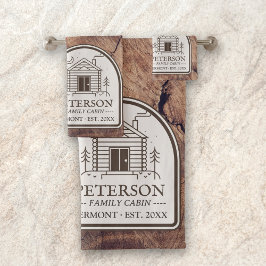 Personlig för familjekabin Rustic Wood Decor