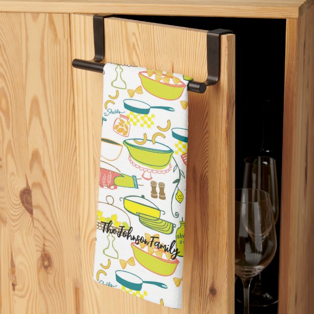 Personlig för Family Kitchen Towel Kökshandduk (Thirds Fold)