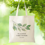 Personlig för Family Reunion-Grönt Tygkasse<br><div class="desc">Den här familjeåterföreningssäcken keepsakt dekoreras med gröntens vattenfärgsblad. Enkelt anpassade. Den här väskan är en underbar familjeåterföreningsgåva. Använda Verktyg i Design om du vill ändra texten storlekt, stil eller färg. Eftersom vi skapar vår teckning kommer du inte att hitta just den här bilden från andra designers. Ursprunglig vattenfärg © Michele...</div>