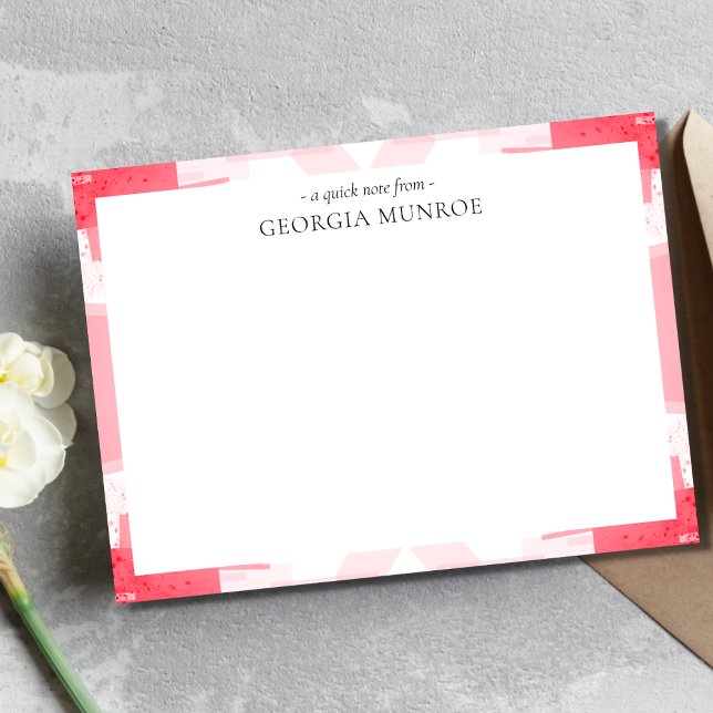 Personlig för färgad Abstrakt Mönster Art Anteckningskort (Skapare uppladdad)