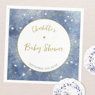 Personlig för färgen "Baby Shower Celestial Star W Pappersservett