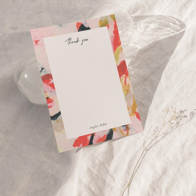 Personlig för färggrafik Abstrakt Art Tack Inbjudningar (Skapare uppladdad)