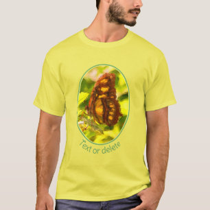 Personlig för färglöst fjäril-vattenfärg t shirt