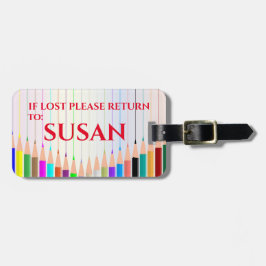 PERSONLIG för FÄRGPENNA av personlig Bagagebricka