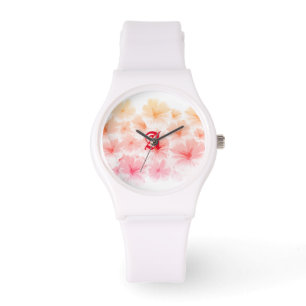 Personlig för färgsfärg på pastellblommor armbandsur