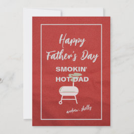 Personlig för Fars dag-kort - Hett Pappa