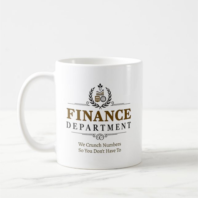 Personlig för finansteamet kaffemugg (Vänster)