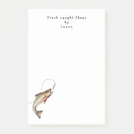 Personlig för Fiskeverksamhet i Finny Post-it Block