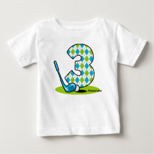 Personlig för födelsedag för Argyle Golf 3rd Tee Shirt