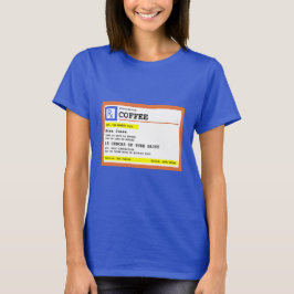 Personlig för förskrivning Kaffekvadrat T Shirt