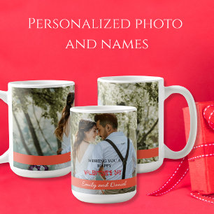 Personlig för foto Alla hjärtans dag Kaffemugg