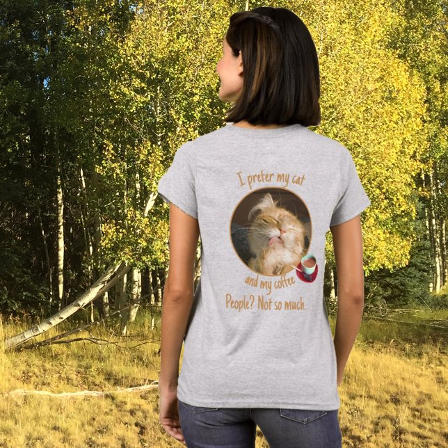 Personlig för foto till Cute Coffee Kopp-Anpassnin T Shirt (Skapare uppladdad)