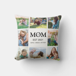 Personlig för fotosamling i Mamma-familjen Kudde