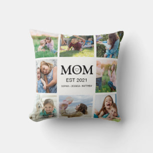 Personlig för fotosamling i Mamma-familjen Kudde