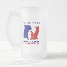 Personlig för franskens fotbolls-Flagga