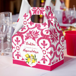 Personlig för Fuchsia Majolica magenta Pelenplatto Presentaskar
