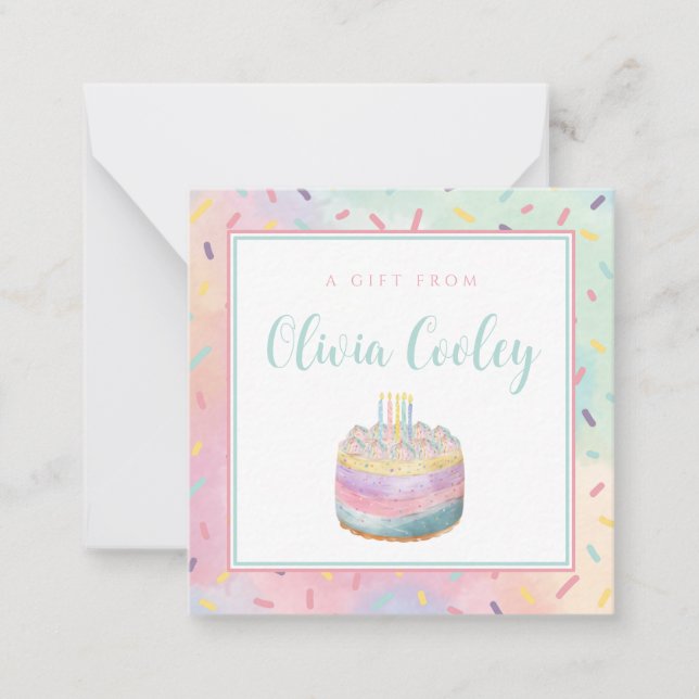 Personlig för Gift-Märkre Anteckningskort (Framsida)