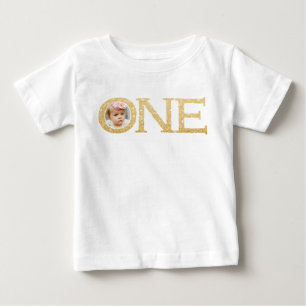Personlig för glitteravbildning i Guld T Shirt