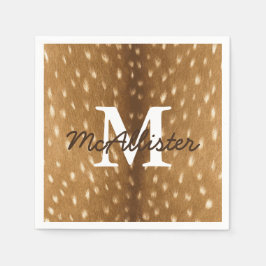 Personlig för Göm av Rustic Hjort Fawn Pappersservett