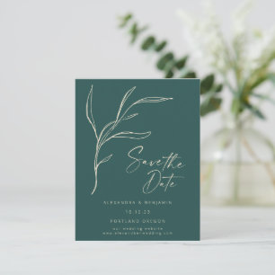 Personlig för Grönt av elegantens minimalistiska B Spara Datumet