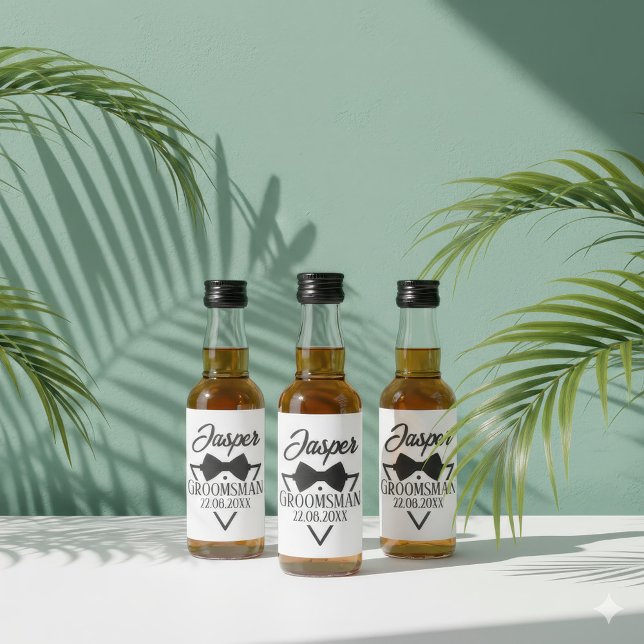 Personlig för Groomsman Spritflaskor Etikett (label for a bottle for a Groomsman)