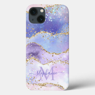 Personlig för Guld Glitter-agate