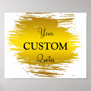 Personlig för guldplansspensning, streck, citat poster