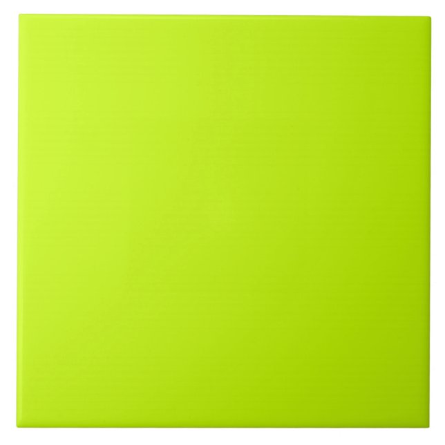 Personlig för Gult av fluorescerande Lime Green Ne Kakelplatta (Framsidan)