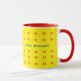 personlig för gult av hett-typografi mugg