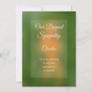 Personlig för hälsningskort Sympathy Card
