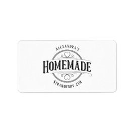 Personlig för Homemade Vintage Adressetikett