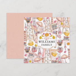 Personlig för höstfärgskort för thanksgiving