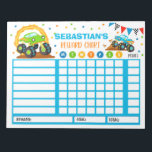 Personlig för  i Reward Chart Monster Lastbil Anteckningsblock<br><div class="desc">Personlig Reward Chore Routine Chart.</div>