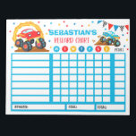 Personlig för  i Reward Chart Monster Lastbil Anteckningsblock<br><div class="desc">Personlig Reward Chore Routine Chart.</div>
