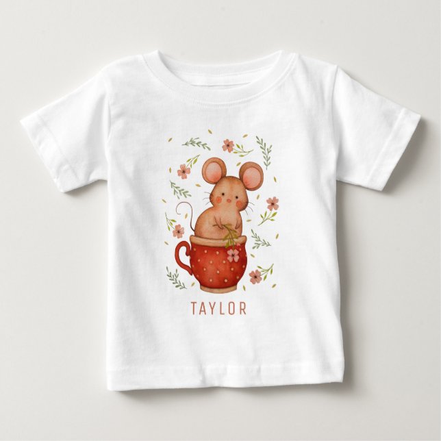 Personlig för illustration av ljus för färgen Cute T Shirt (Framsida)
