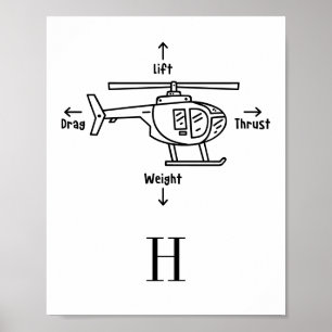 Personlig för illustration av ljus/mörker-helikopt poster