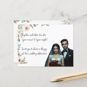 Personlig för inbjudan till elegant Personligt brö