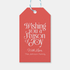 Personlig för Joy Helgdag Gift Märkre Presentetikett