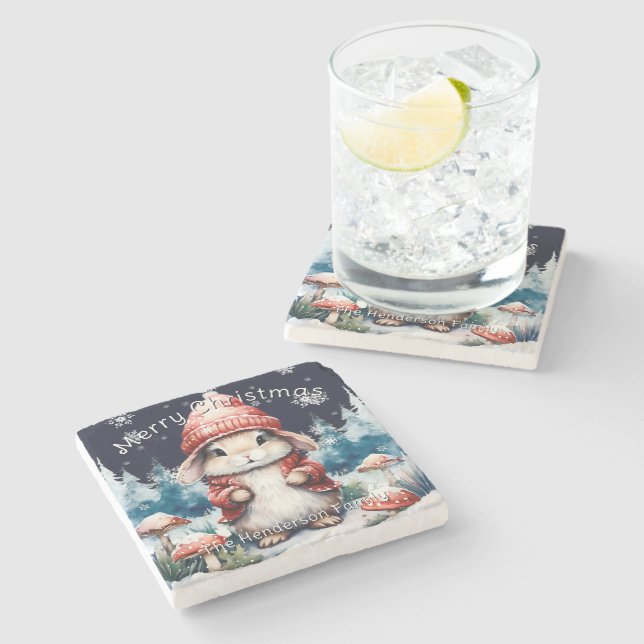 Personlig för julbunny stenunderlägg (Sidan)