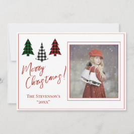 Personlig för julfotoport Julafton Julkort