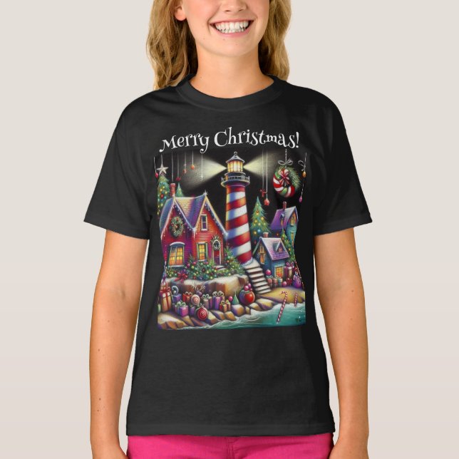 Personlig för julfyr t shirt (Framsida)