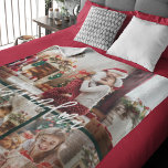 Personlig för julgrupe Gramdma Photo Collage Fleecefilt<br><div class="desc">Med barnbarn fotokollage och en modern skripttypografi kan du enkelt byta till att lägga till din familj namn och foton. En elegant som ska skickas till vänner och familj den här Julhelgen.</div>