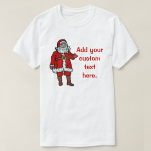 Personlig för jultomtenjultecknad t shirt
