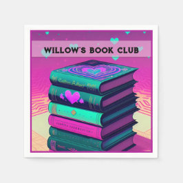 Personlig för Kärlek av Bokar Rosa Pappersservett