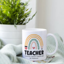 Personlig för Kärlek Inspire Rainbow för lärare Te