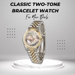 Personlig för klassiskt foto- i Fars dag, Wa Armbandsur<br><div class="desc">Fira pappor i ert liv i Fars dag genom att ge dem den klassiska personligen guld och silver med ställe för att lägga ett foto. Den här klassiska presenten i Fars dag har anpassningsbar-anpassning med ställe för att lägga text till ditt speciella Pappa.</div>