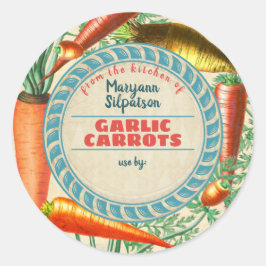 Personlig för konsthantering från köket runt klistermärke