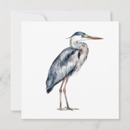 Personlig för kust-Blue-Heron Bird Anteckningskort