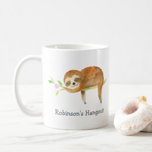 Personlig för långsam tecknad kaffemugg