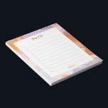 Personlig för lärarbedömning anteckningsblock<br><div class="desc">Det här om du vill göra en lista har anteckningsblocket en vacker,  handmålad abstrakt. Du kan anpassa texten med ditt namn och använda för alla tillfälle eller företag. Fler unika personliger finns tillgängliga i min Zazzle-butik ByEunMee.</div>